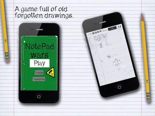 【免費街機App】NotePad Wars-APP點子