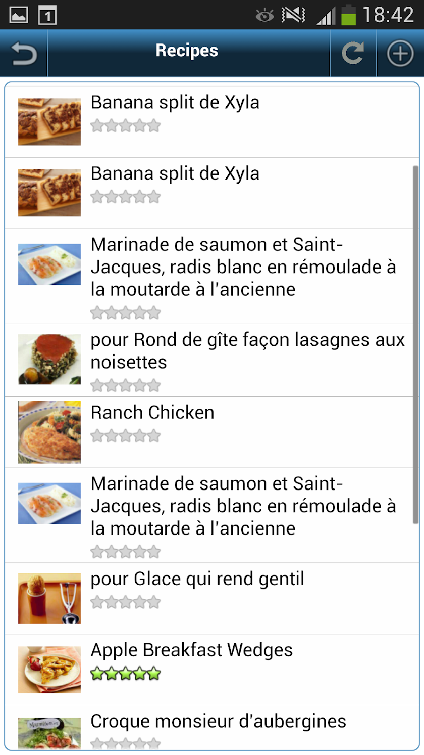 My Recipes - cookbook Screen 2