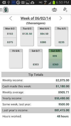 Just The Tips Free tip tracker
