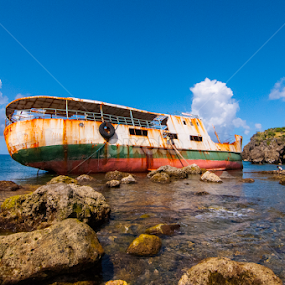 Shipwreck by Victor Roman - Transportation Boats
