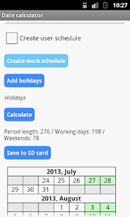  memungkinkan perhitungan dasar dengan tanggal dan berfungsi sebagai suplemen diberikan ke Download Aplikasi Калькулятор дат apk gratis untuk Android