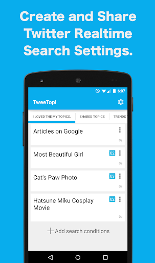 TweeTopi-Twitter Search Share