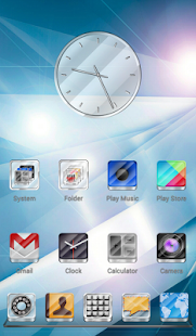 Next Launcher Theme Crystal 3D - screenshot thumbnail