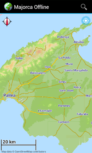 Offline Map Majorca Spain