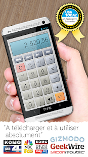 Capture d'ecran de l'application Android Calculator Plus