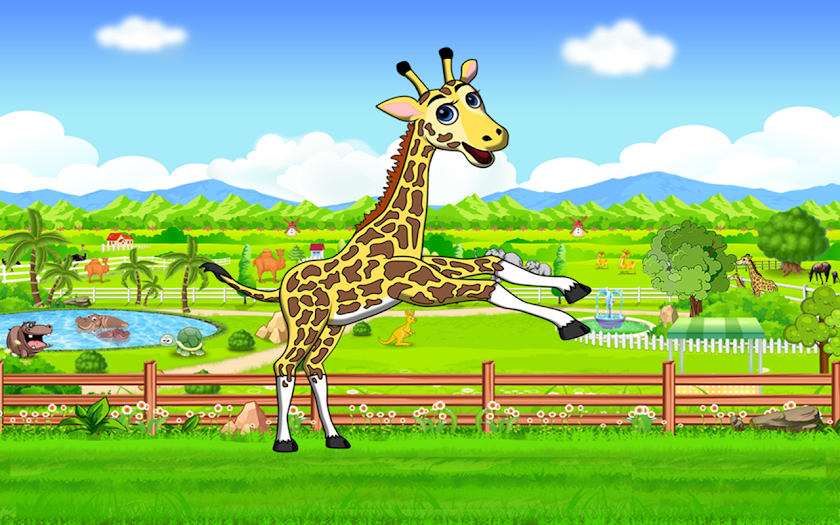 Giraffe Jump &amp; Run Screen 1