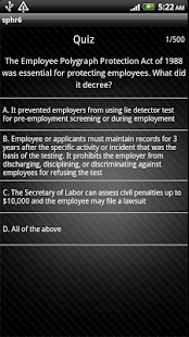 SPHR/PHR Exam Simulator APP Screenshots 5