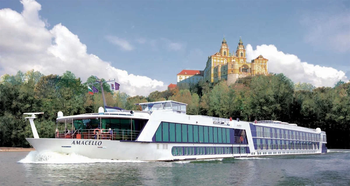 AmaCello-Exterior-Melk - Discover the beauty of Melk, Austria, perched on the banks of the Danube River as you sail past aboard AmaCello.
