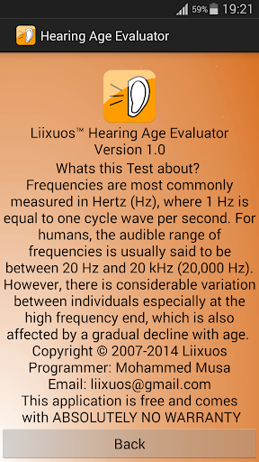 【免費娛樂App】Hearing Age Evaluator-APP點子