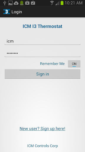 ICM I3 Thermostat