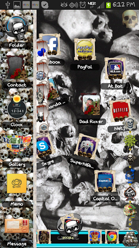 【免費個人化App】TSF Shell Theme THE SKULLS-APP點子