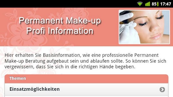 How to download Permanent Make-Up Profi Info lastet apk for pc