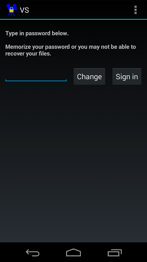 Android application Video Safe License screenshort