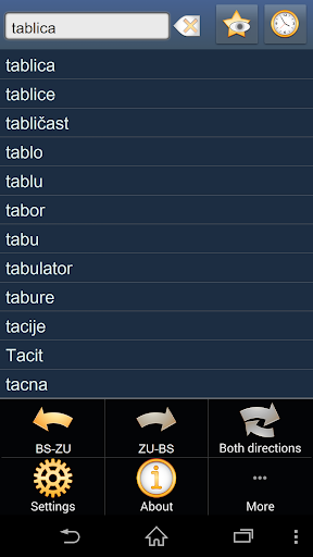 Bosnian Zulu dictionary +