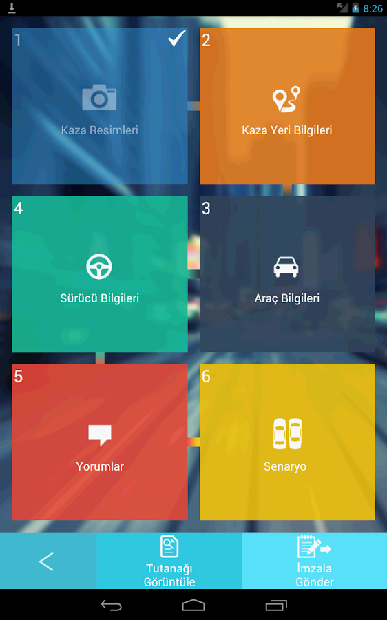   Mobil Kaza Tutanağı- ekran görüntüsü 