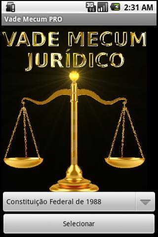 Android application Vade Mecum Juridico PRO screenshort