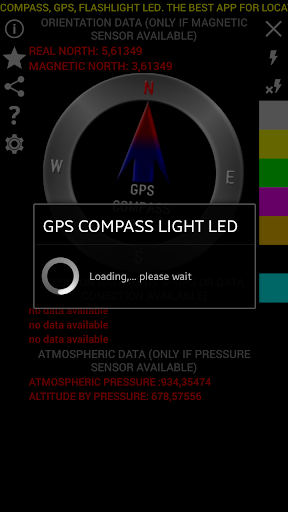 Compass GPS Flashlight Led