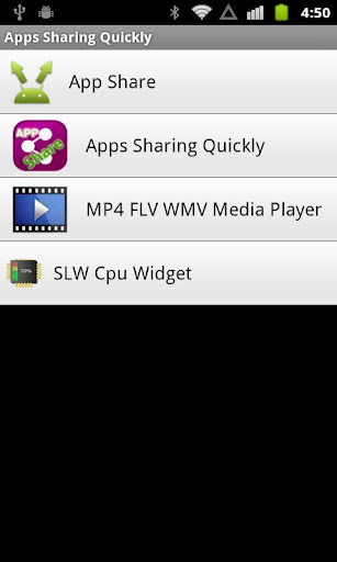 Apps Sharing Quickly