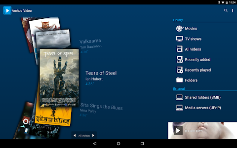 Screenshot Archos Video Player v8.0.0