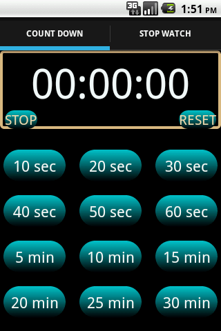 One Click Timer Stopwatch