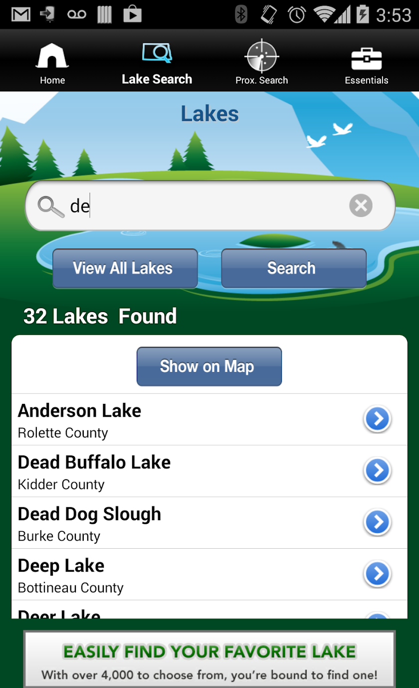 iFish North Dakota Screen 3