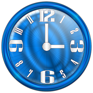 Nice Blue Clock Widget LOGO-APP點子