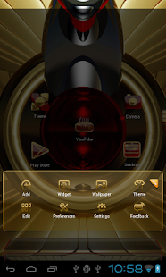 Next Launcher Thème d'or rouge - screenshot thumbnail
