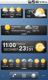 Weather widgets