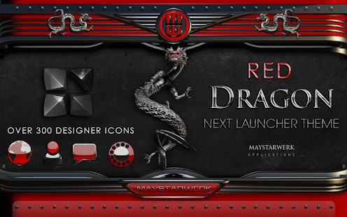 NEXT theme dragon red banner