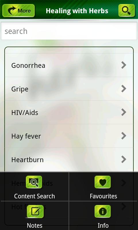 Healing with Herbs Screen 2