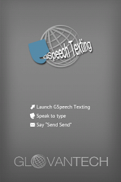 Hands free speech sms/texting poster 1