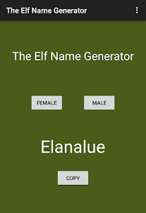 The Elf Name Generator Screenshots 1