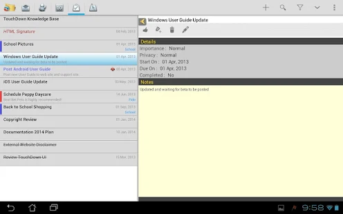 TouchDown HD - screenshot thumbnail