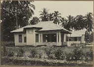 Enkele voltooide gebouwen in een gebouwencomplex