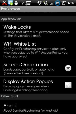    Samba Filesharing for Android- screenshot  