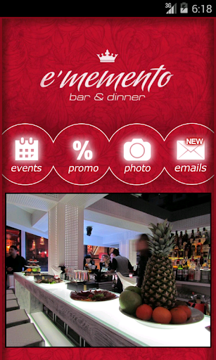 E'memento Bar Dinner