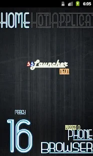 Neon Blue Theme for ssLauncher