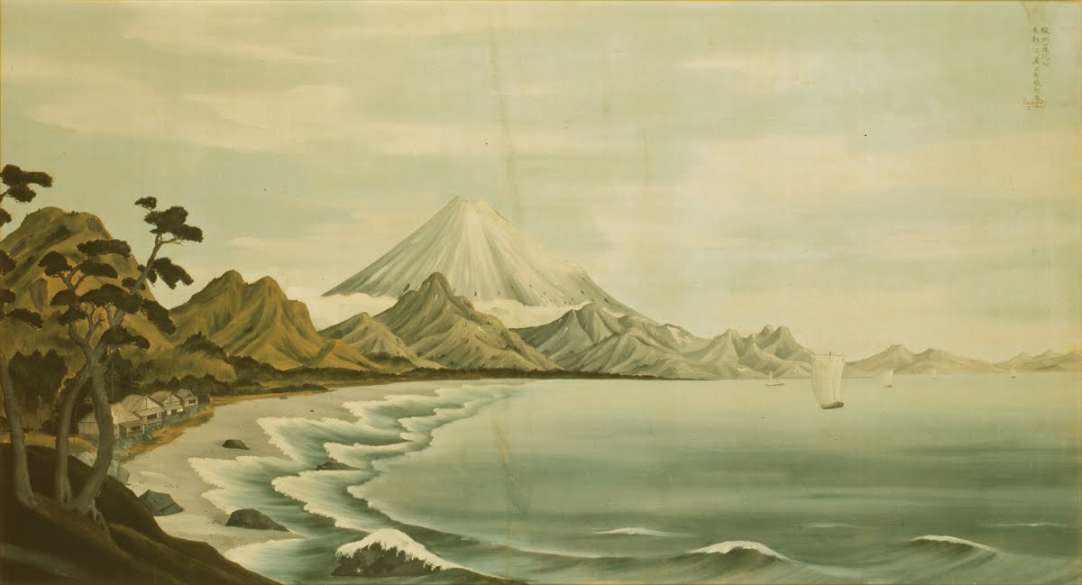 Distant View of Mt.Fuji at Sunshu Sattayama - SHIBA Kokan — Google Arts & Culture