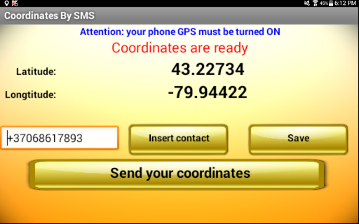 【免費通訊App】GPS Coordinates By SMS-APP點子