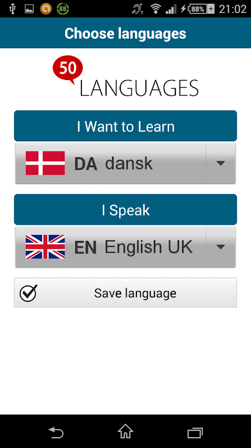 Learn Danish 50 languages Android Apps on Google Play