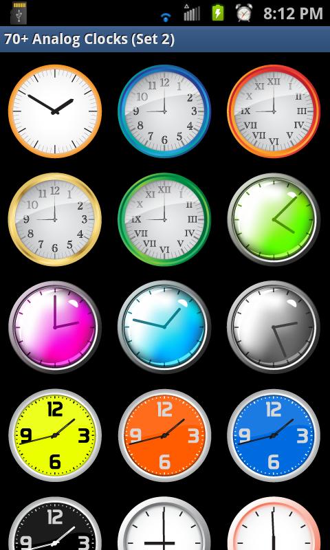 Android application 70+ Analog Clocks (Set 2) screenshort