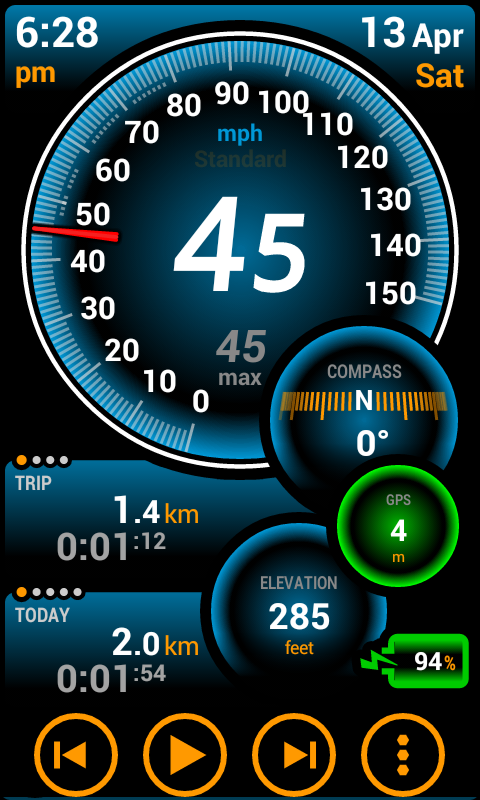 Ulysse Speedometer Pro - screenshot