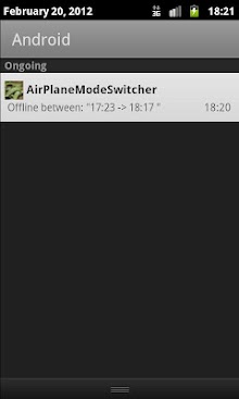 AirPlaneMode Time Switcher