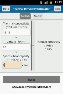 Free Thermal Diffusivity Calculator APK for Android
