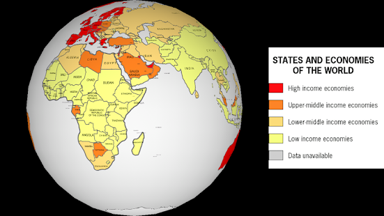 World Economy Map 3D