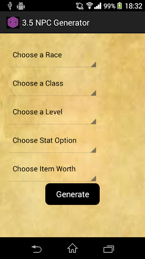DnD 3.5 NPC Generator