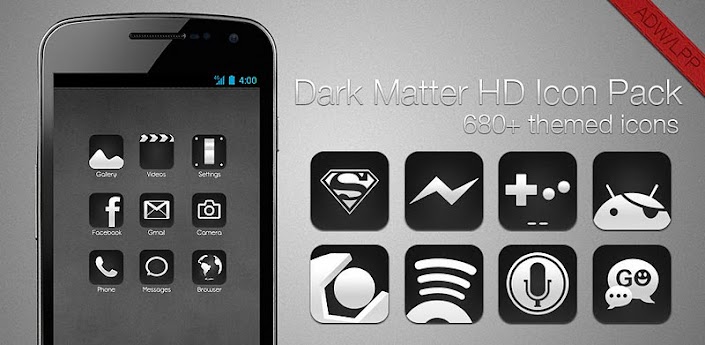 Dark Matter HD - ADW/LPP Theme v1.5