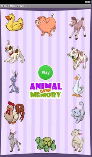 Animals Memory Game