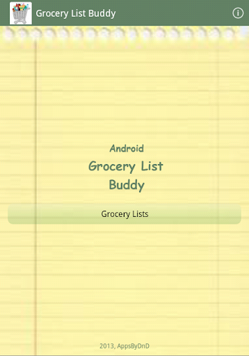 Grocery List Buddy
