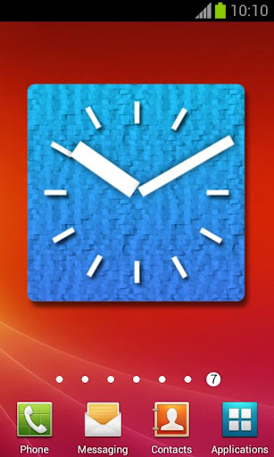 【免費個人化App】Big Blue Clock +Alarm | Widget-APP點子